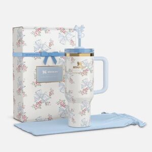 Stanley x LoveShackFancy Holiday Rosa Beaux Blue Quencher 40oz